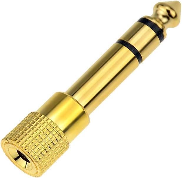 PrimeX Plus PX-4458 6.3 mm Erkek To 3.5 mm Dişi Çevirici Dönüştürücü Jack Adaptörü