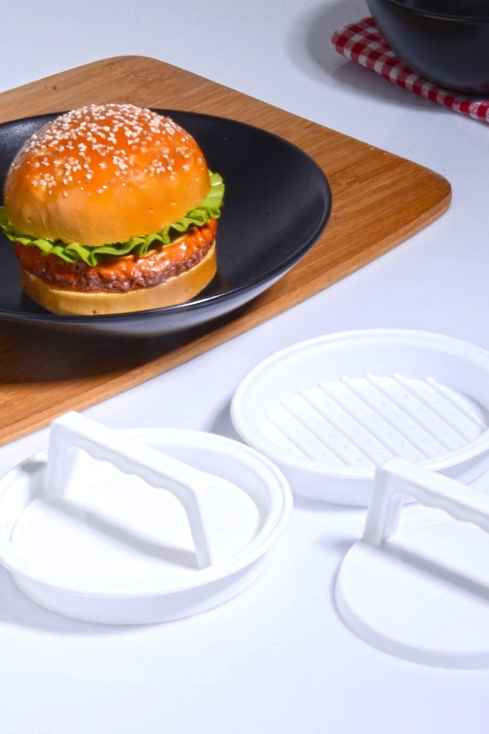 Bev Kitchen 2 Adet Hamburger ve Köfte Kalıbı Şekillendirici Pratik Köfte Yapma Aparatı