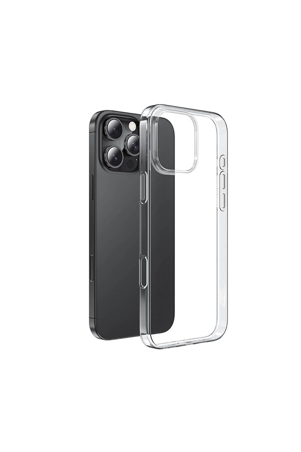 CONSTRAIN iPhone 16 Pro ile Uyumlu 360° Kamera Korumalı Zore Süper Şeffaf Ultra İnce Darbe Emici Sararmaz TPU Silikon Telefon Kılıfı