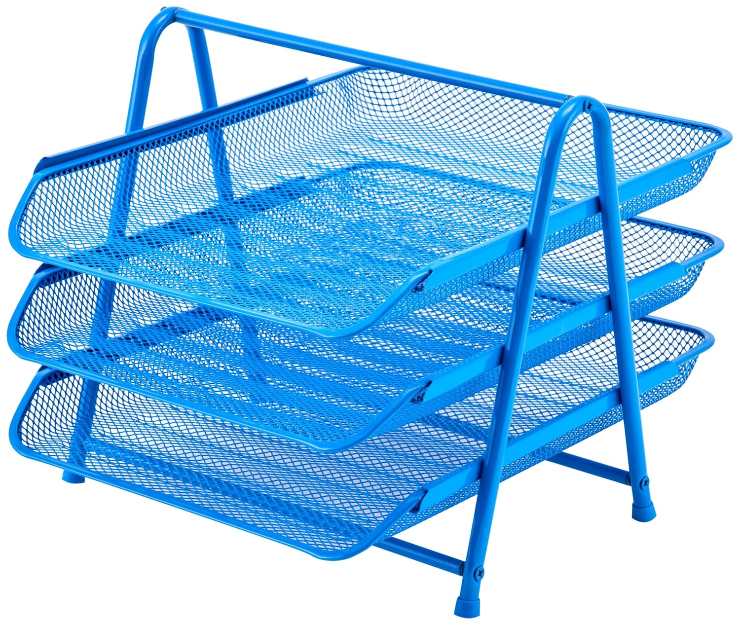 MAS Perfore 3'lü Evrak Rafı Seti Bebe Mavi