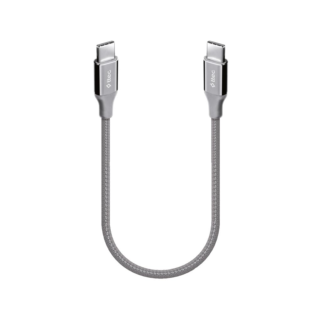 Zore Shira Serisi Type-C to Type-C PD Kablo 30cm, Siyah