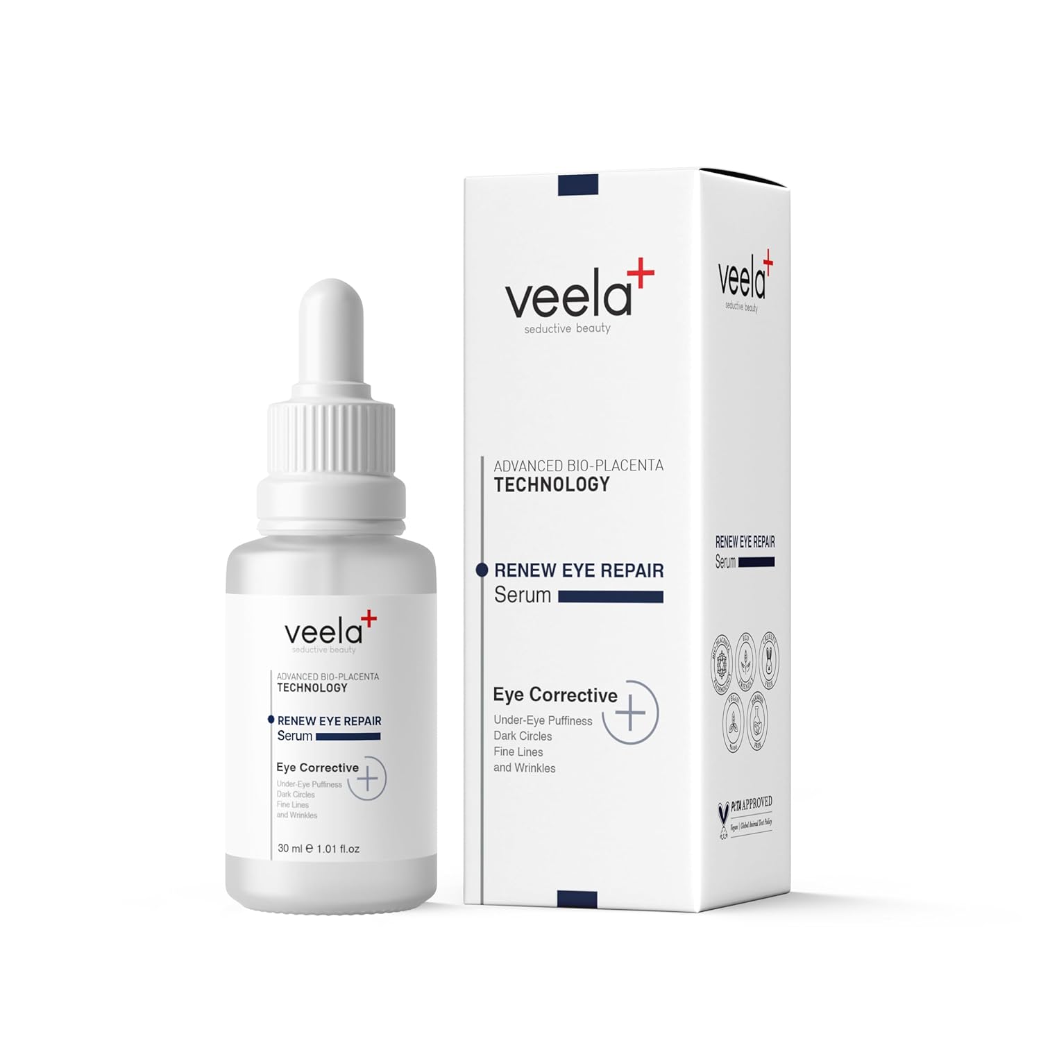 Veela Renew Eye Serum – Gözaltı Torbaları ve Göz Çevresi Serumu, Morluklar ve Kırışıklık Karşıtı Etkili Formül