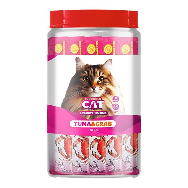 EuroGold Cat Sıvı Kedi Ödülü Ton - Yengeç 30x15 gr