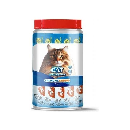 EuroGold Cat Sıvı Kedi Ödülü Somon-Karides 30x15 gr