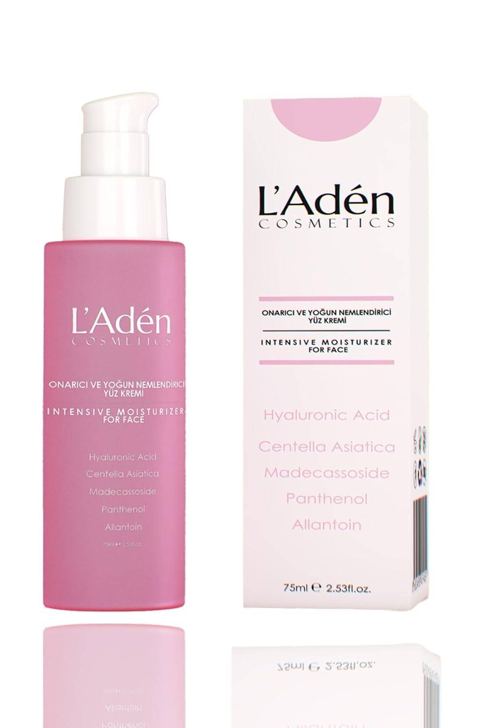 L'Adén Cosmetics Onarıcı, nemlendirici, bariyer güçlendirici madecassoide özlü yüz bakım kremi 75 ML