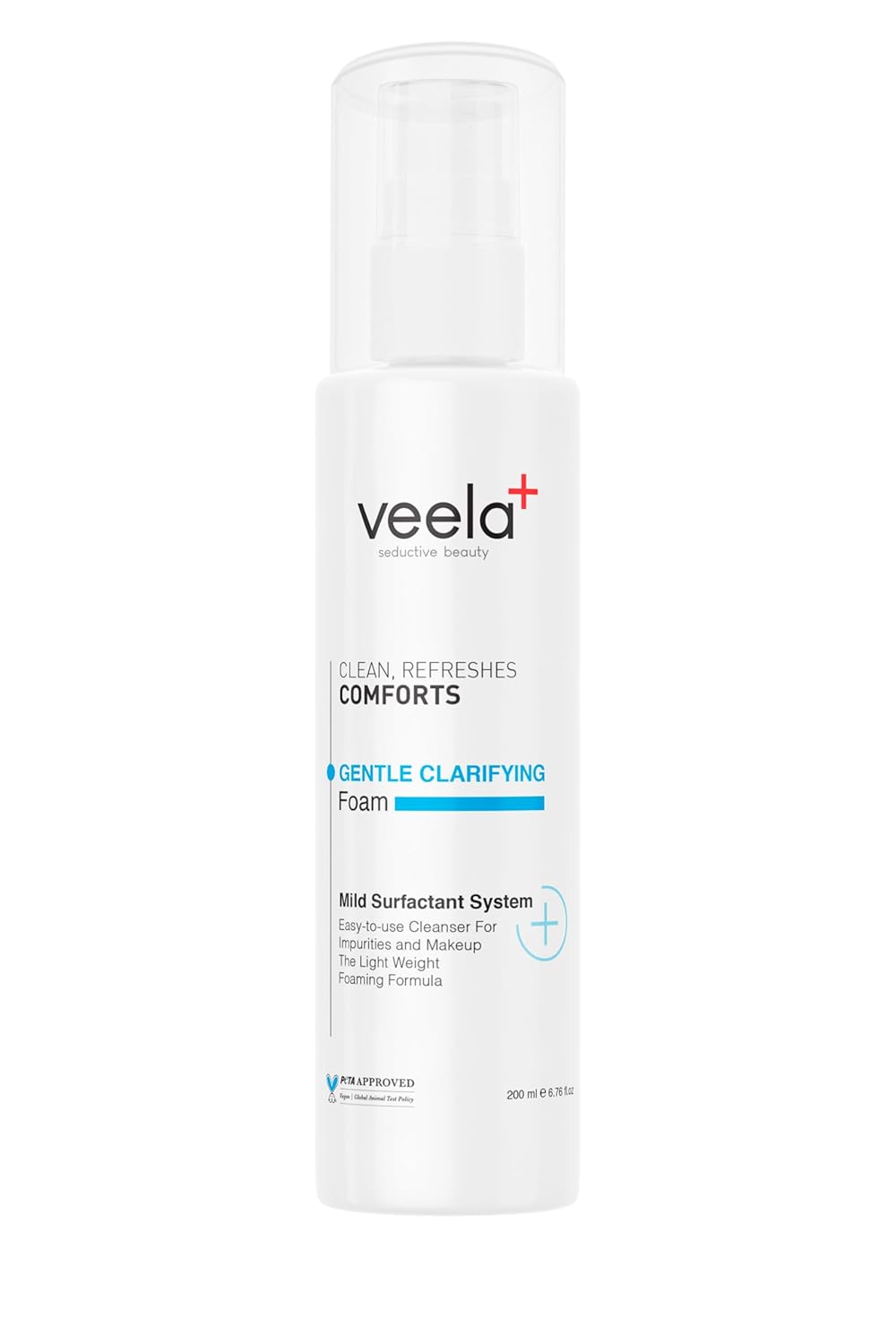 Veela Pürüzsüzleştirici, Yenileyici Yüz Köpüğü – Gentle Clarifying Foam | AHA/BHA | Kurutmayan Formül