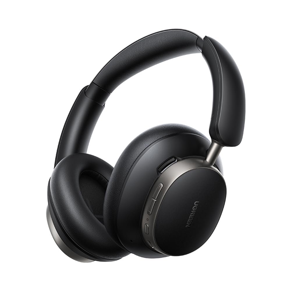 UGREEN HiTune Max6 Studio Pro Hibrit Aktif Gürültü Engelleyici Kablosuz Kulak Üstü Kulaklık, 100 Saat Çalma Süresi, Siyah, 55687