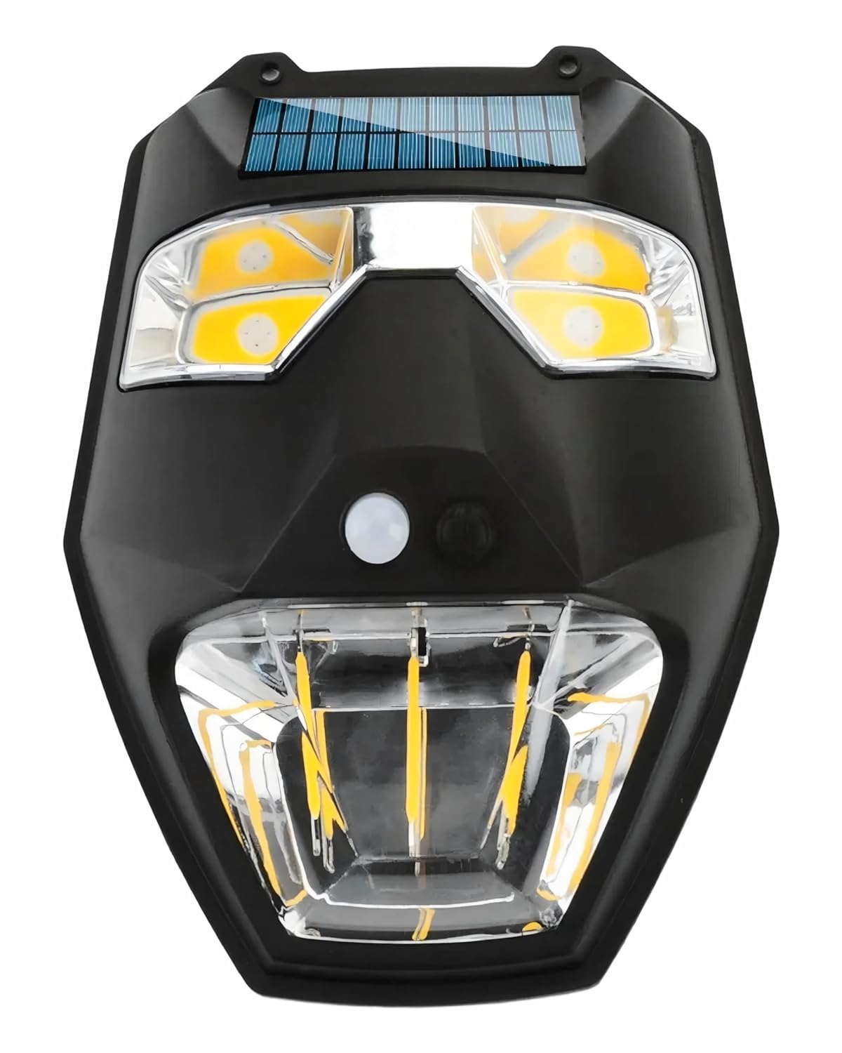 Kyrotech Solar Güneş Enerjili Lamba Panter 2 Cop Led Hareket Sensörlü 5 Işık Modlu Aplik Su Geçirmez Duvar Teras Veranda Bahçe Agaç Patika Garaj Balkon Dekorasyon Aydınlatması