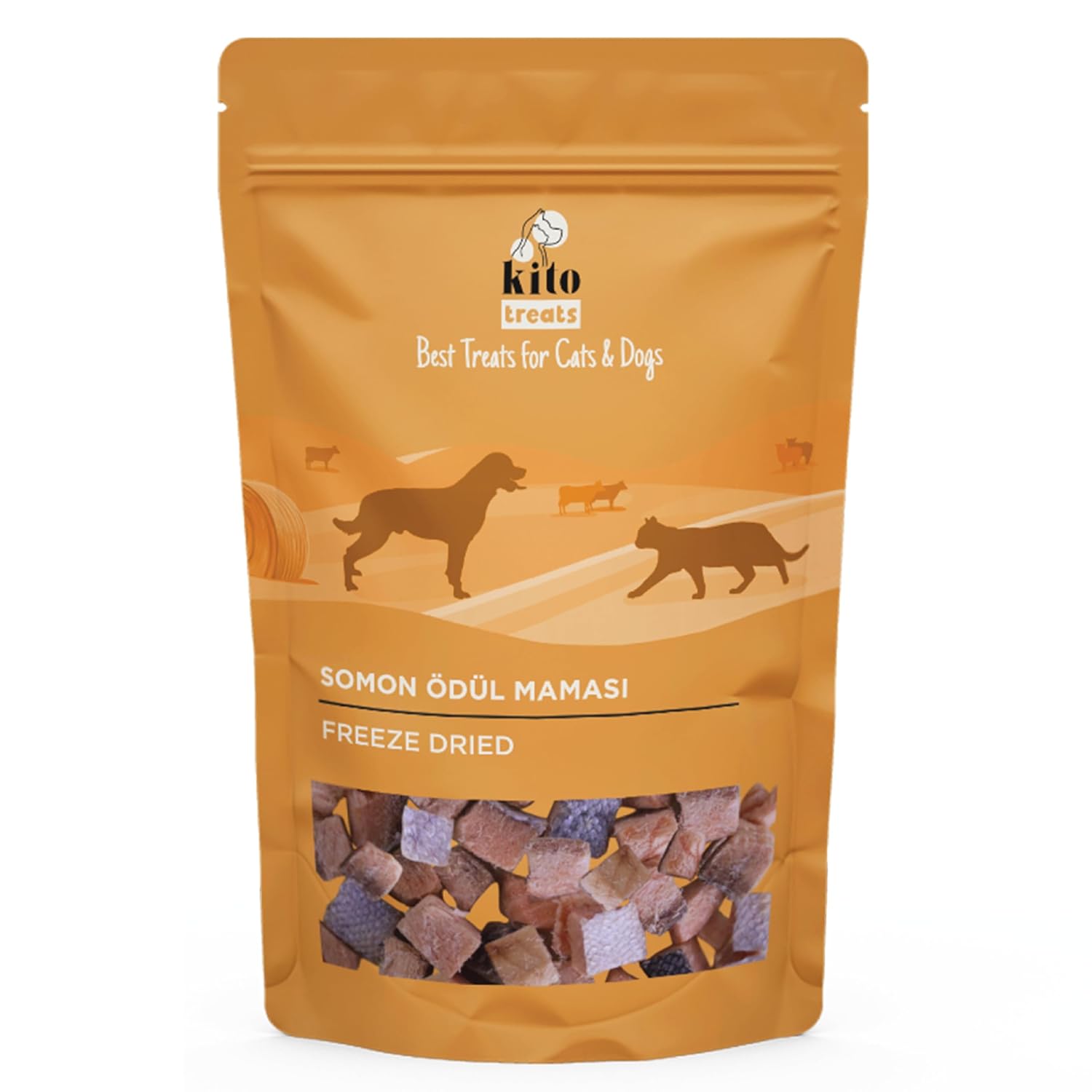 Kito Freeze Dried Somon Köpek Ödül Maması%100 Doğal, Glutensiz 30 gr(Dog Treat)