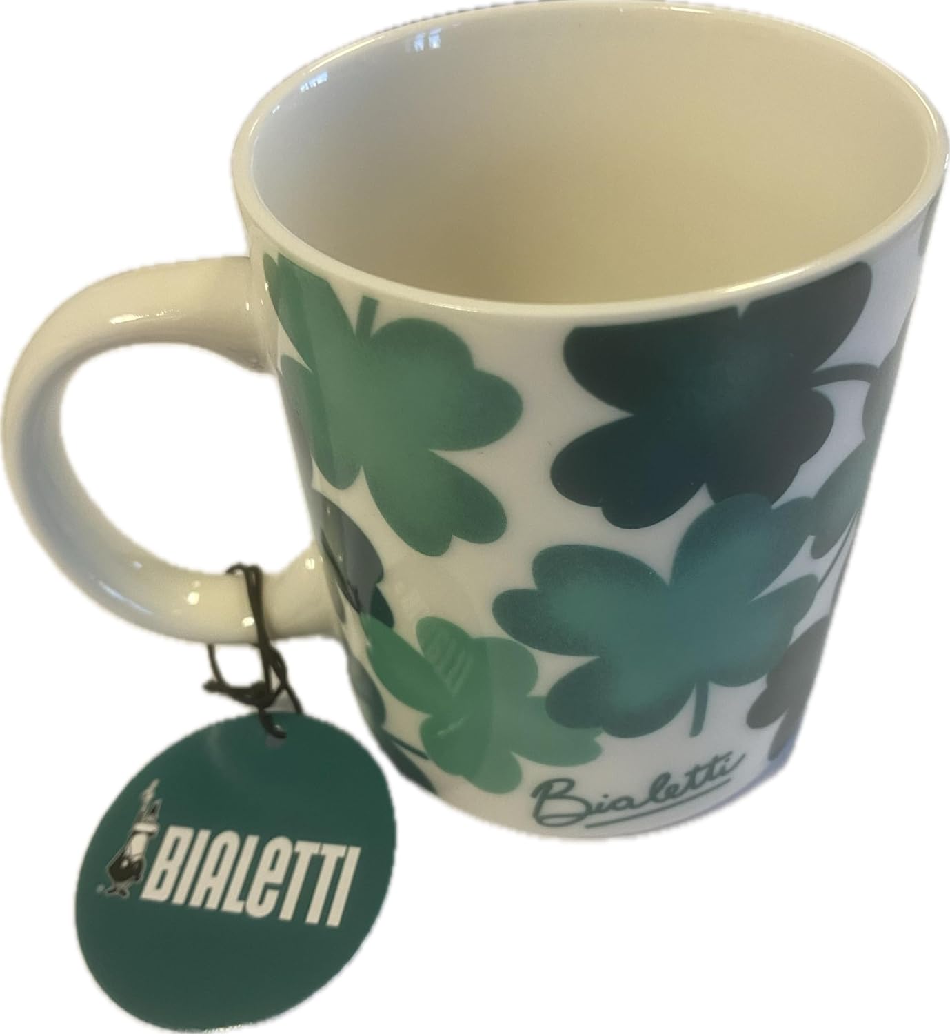 Bialetti - Desenli Kahve Kupası (Yeşil)