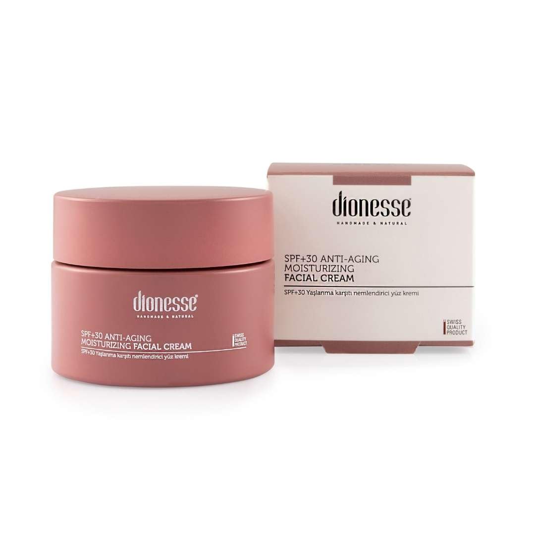 Dionesse Nemlendirici - Yaşlanma Karşıtı SPF 30 Krem 50 ml | Cilt Yenileyici, Yoğun Nemlendirici ve