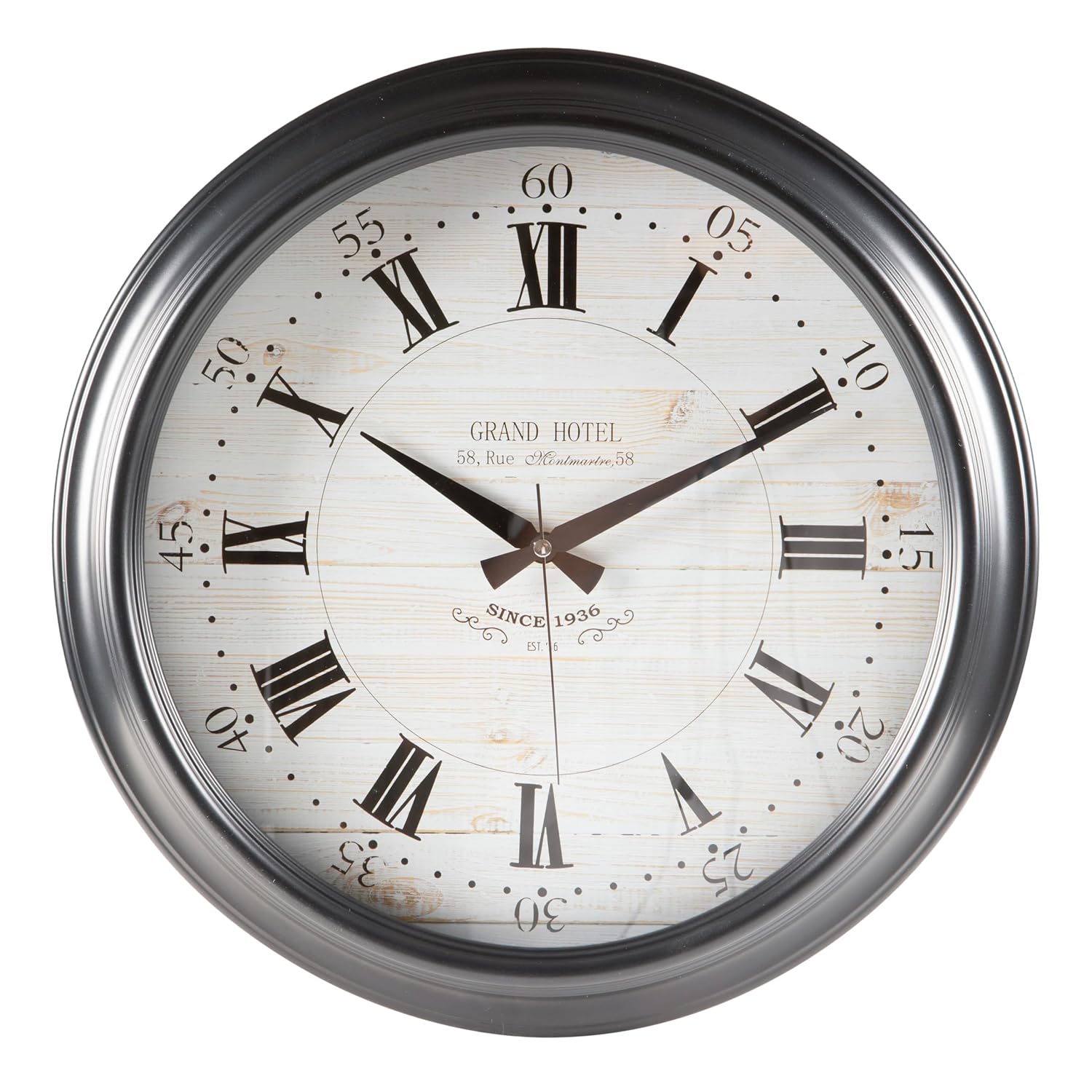 Mudo Concept Grand Hotel Duvar Saati Siyah 46 cm