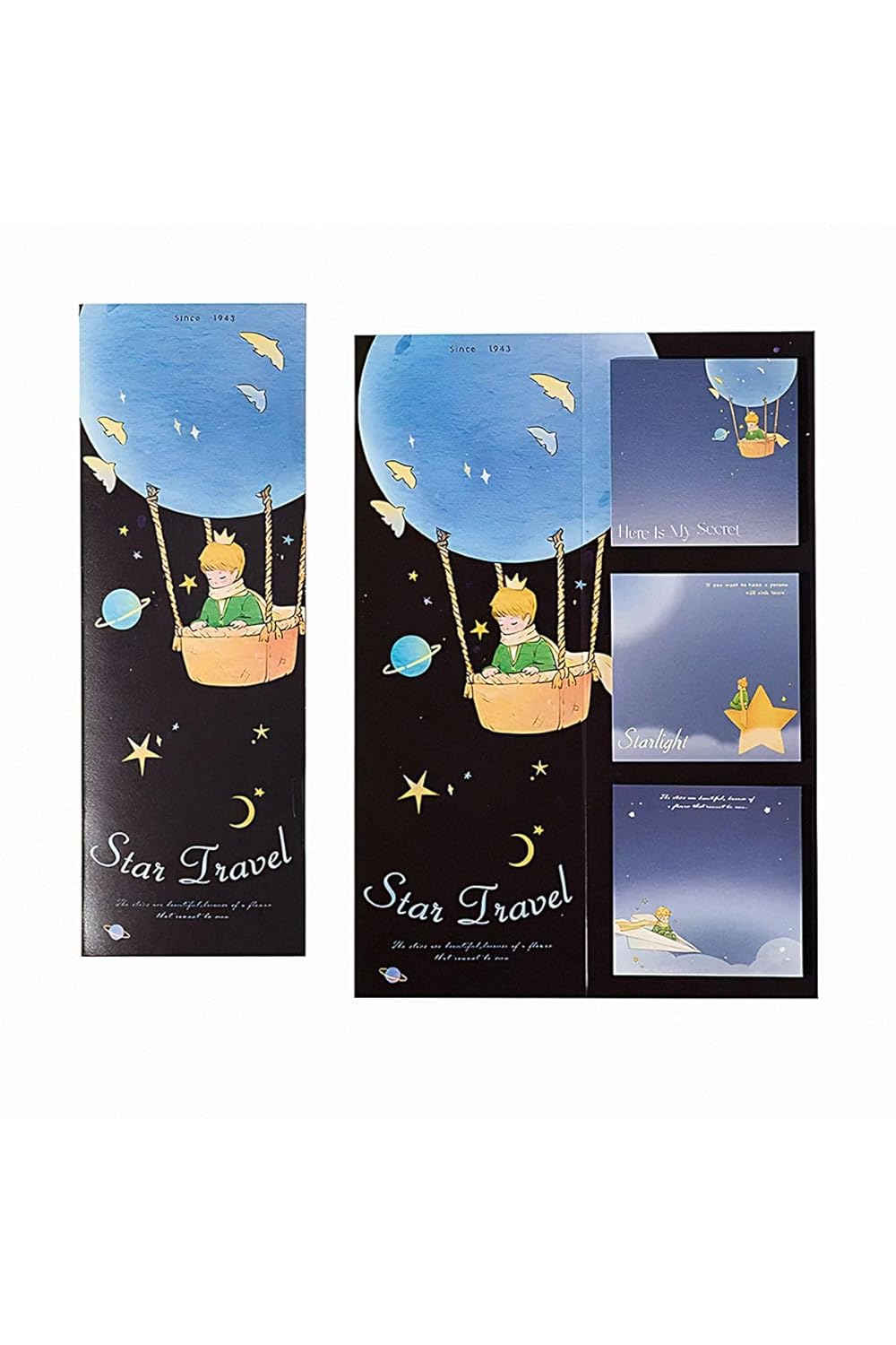 GUGUK Star Travel Ayraç ve Memopad Seti • Post-it • Sticky Note