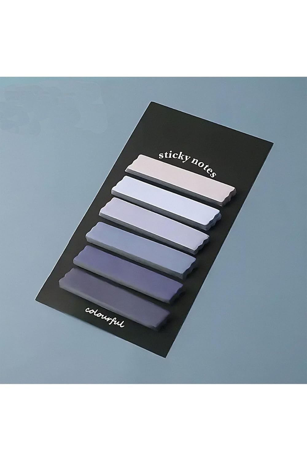 GUGUK Mavi Temalı 6 Renkli Not Seti • Post-it • Sticky Note