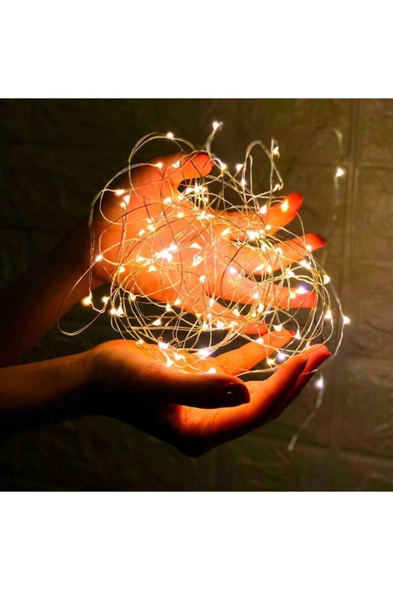 Kuzey Yılbaşı Çam Ağacı Işığı 10 Metre Gün Işığı Led Işık Gün Işığı Pilli Led Işık Micro Parlak Canlı Led GÜN IŞIĞI