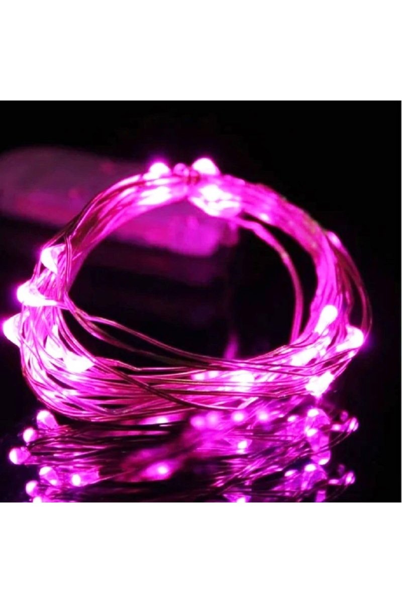 Kuzey 9 METRE PEMBE PİLLİ LED IŞIK CANLI PEMBE IŞIK IP65 SU GEÇİRMEZ SEVGİLİLER GÜNÜNE ÖZEL PEMBE LED IŞIK PEMBE