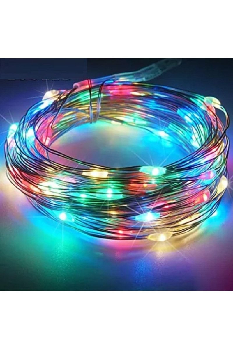 Kuzey Rgb 5 Metre Renkli Pilli Led Işık Renkli Led Işık Renkli Yılbaşı Ağacı Işığı Parlak Peri Led Işık RENKLİ