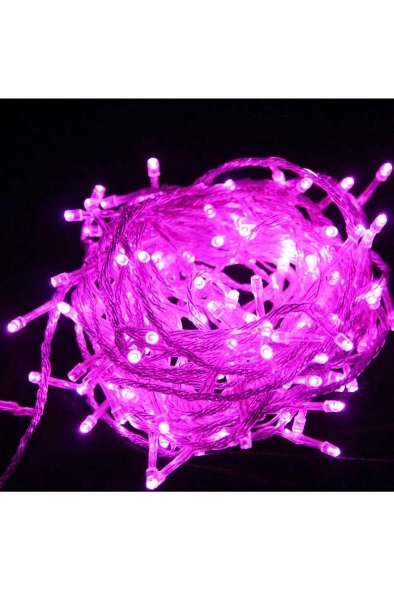 Kuzey 10 Metre Pembe Led Işık 100 Led Lambalı 220 V Fişli Sevgililer Gününe Özel Dekor Led Işık Vitrin PEMBE