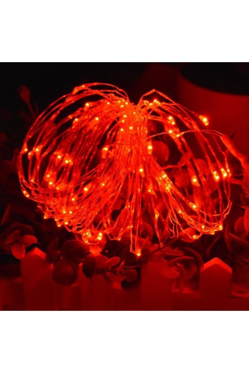 Kuzey VIP 10 METRE PİLLİ KIRMIZI LED IŞIK KIRMIZI PİLLİ IŞIK BATTERY RED LED LİGHT YILBAŞI AĞACI IŞIĞI KIRMIZI