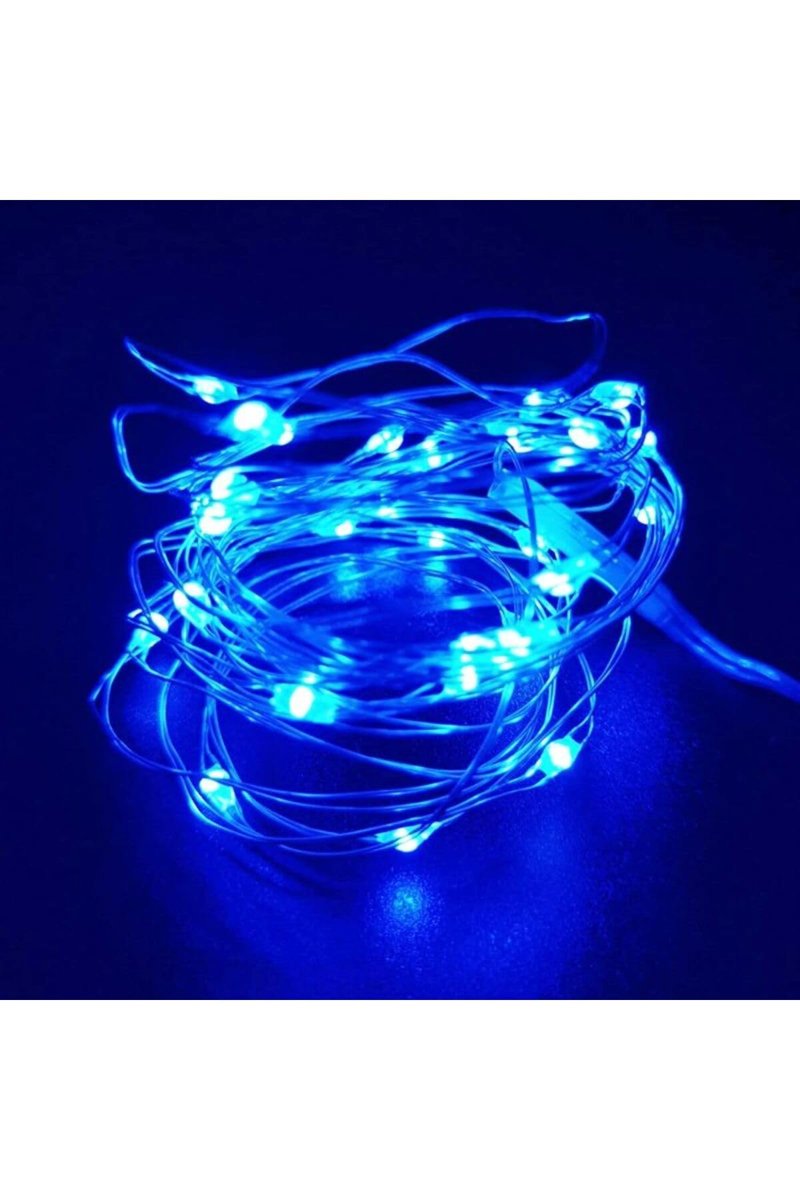 Kuzey 9 METRE PARLAK CANLI MAVİ IŞIK MİCRO DÖKME LED ULTRA SU GEÇİRMEZ MAVİ PİLLİ LED IŞIK SABİT YANAR MAVİ
