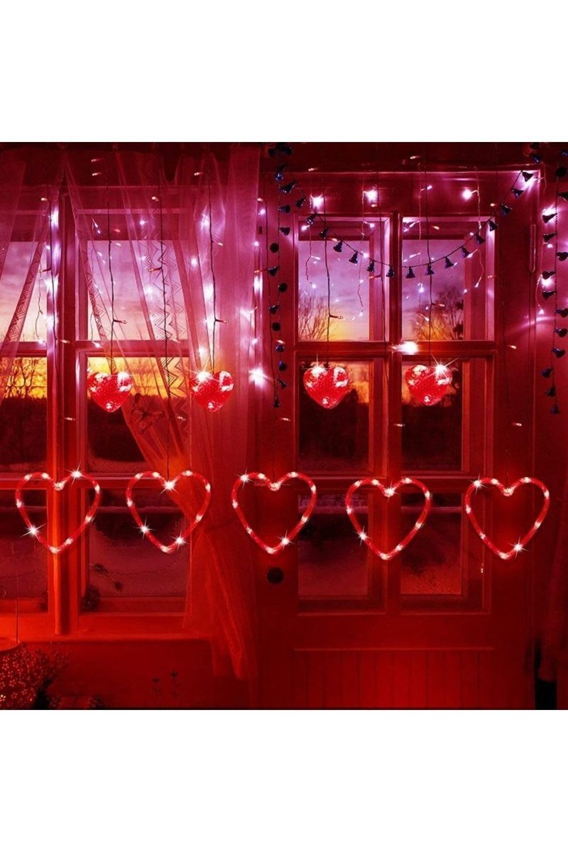 Kuzey Kalpli Salkım Led Işık Dekor Led Işık Red Light Kırmızı Salkım Led Işık Modlu 220v Kırmızı Led Işık- KIRMIZI
