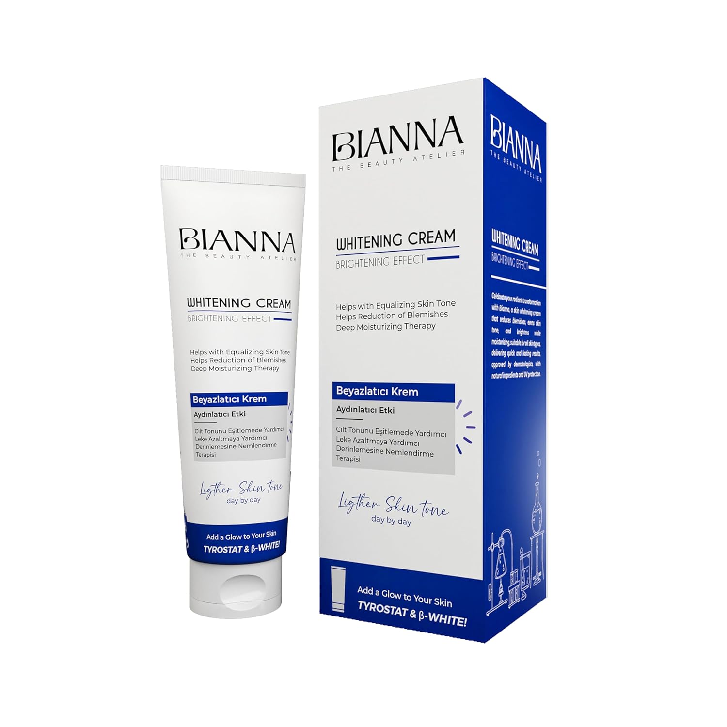 Bianna Beyazlatıcı Whitening Krem - Aydınlatıcı ve Cilt Tonu Eşitleyici 100 ML