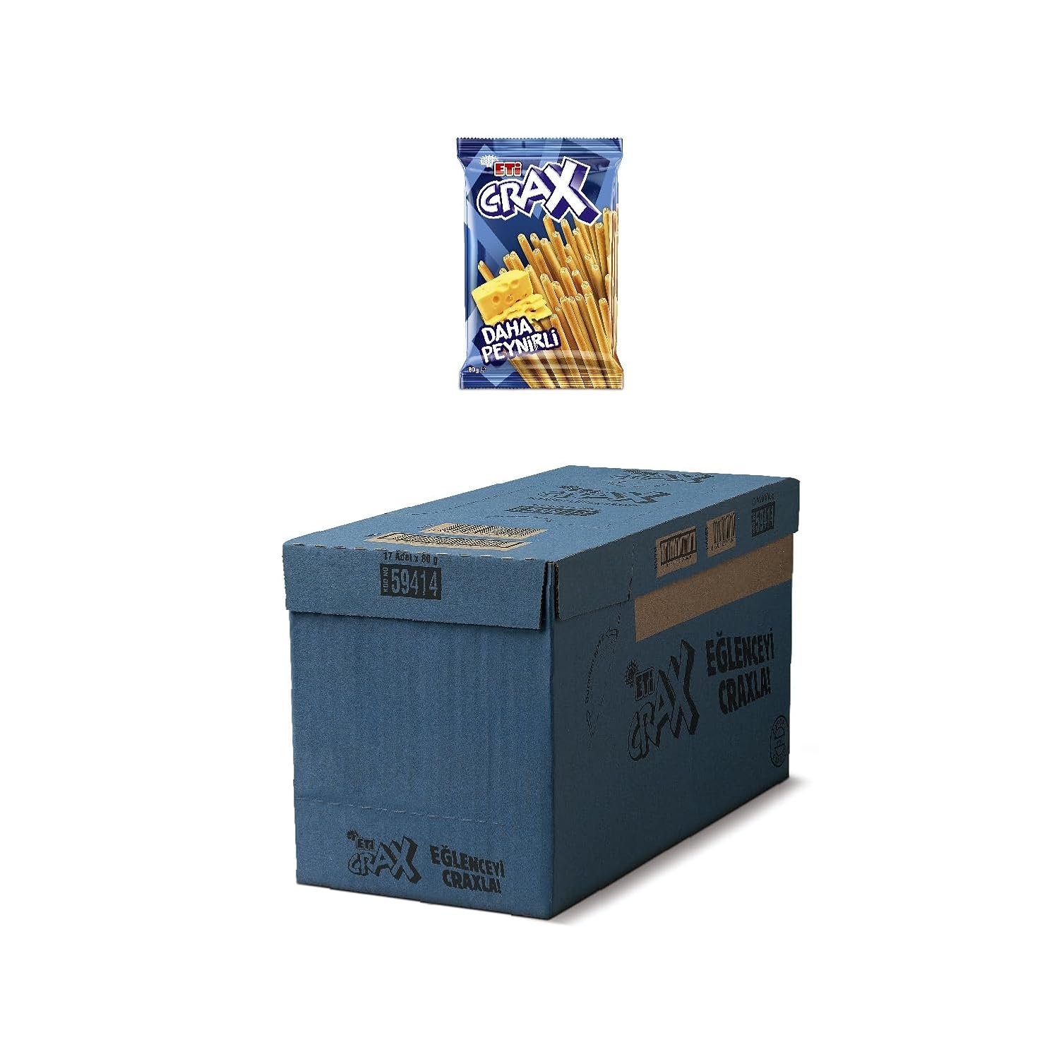Eti Crax Peynirli Çubuk Kraker 80 g x 17 Adet