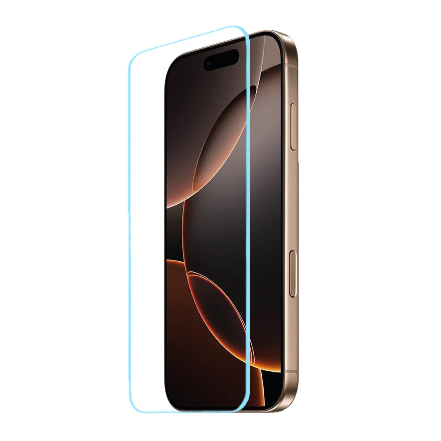 URUCHI Cam Ekran Koruyucu iPhone 16/15 Pro / 15 Ekran için HD Görüntü Tamperli Cam, Darbeye Dayanıklı Dinamik Çerçeve Uyumlu, Kılıf Dostu