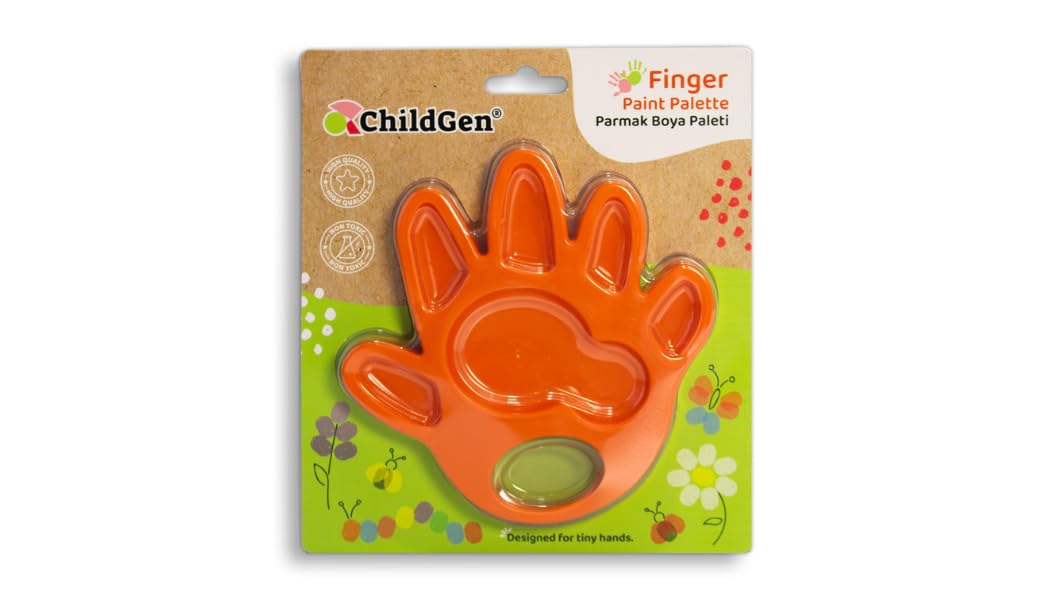 ChildGen Parmak Boya Paleti Turuncu