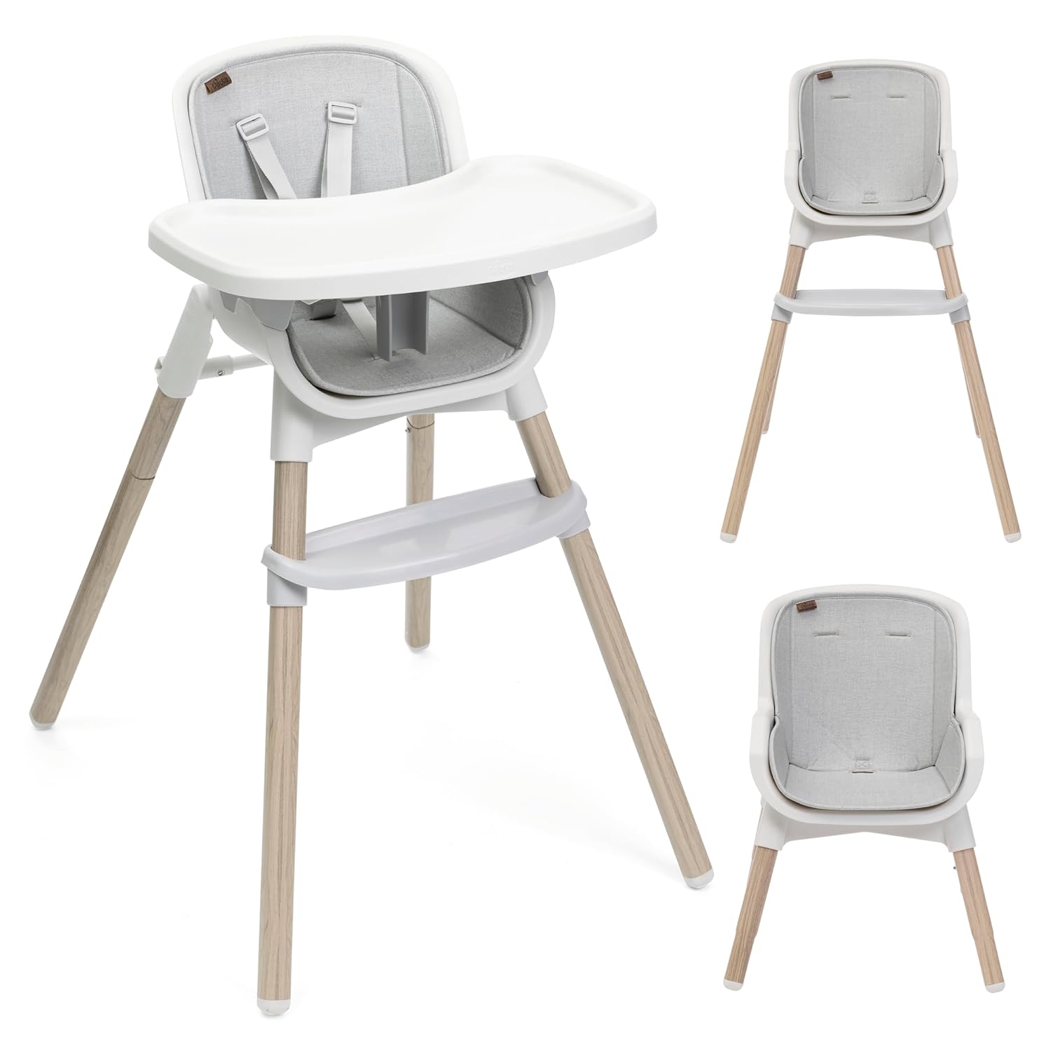 Chicco Mama Sandalyesi Zest Plus Highchair Wooden Grey