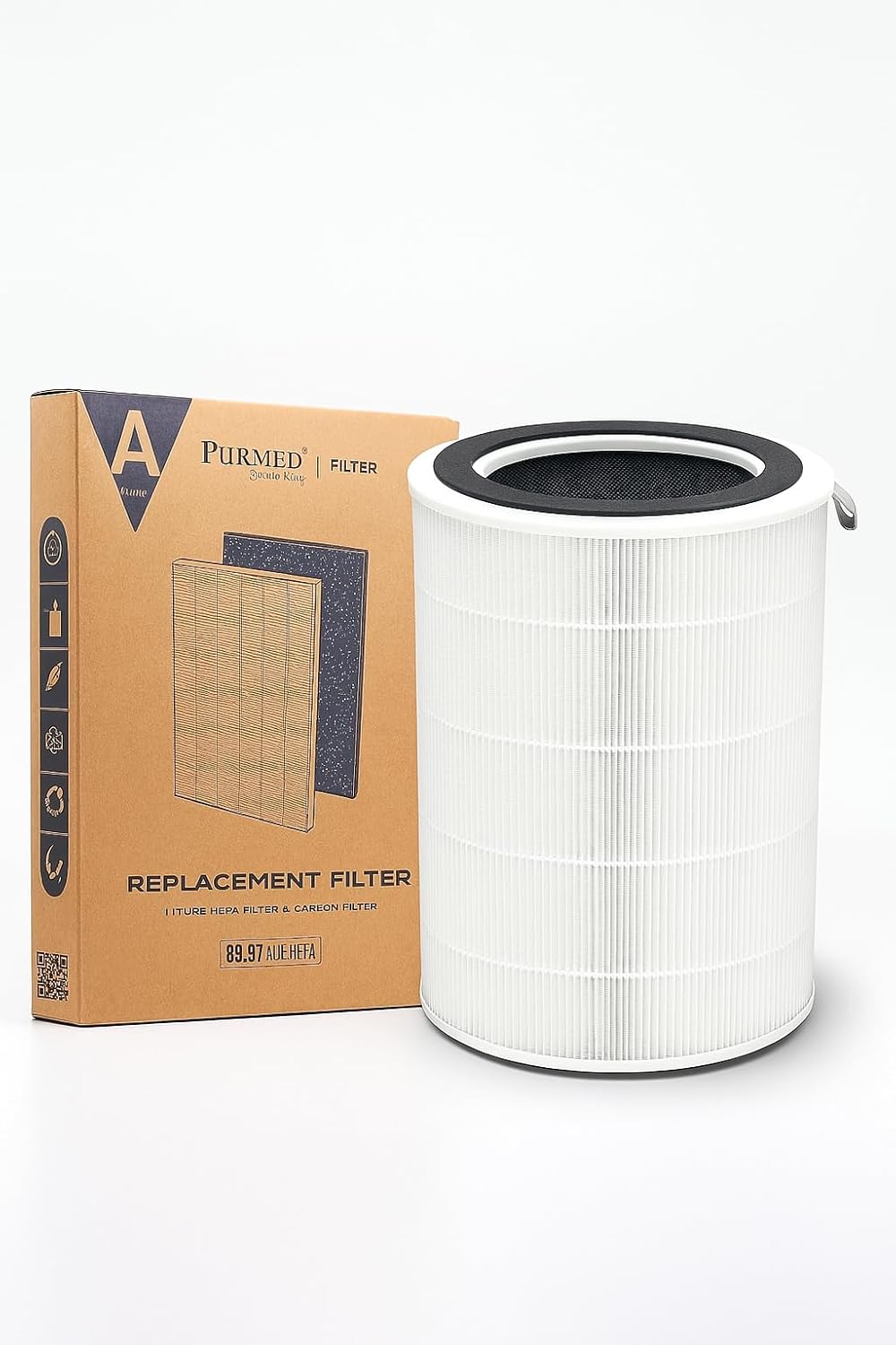 Purmed TCL BREEVA A2 Uyumlu HEPA H13 + Aktif Karbon Filtre | Yüksek Verimli Yedek Hava Temizleme Filtresi