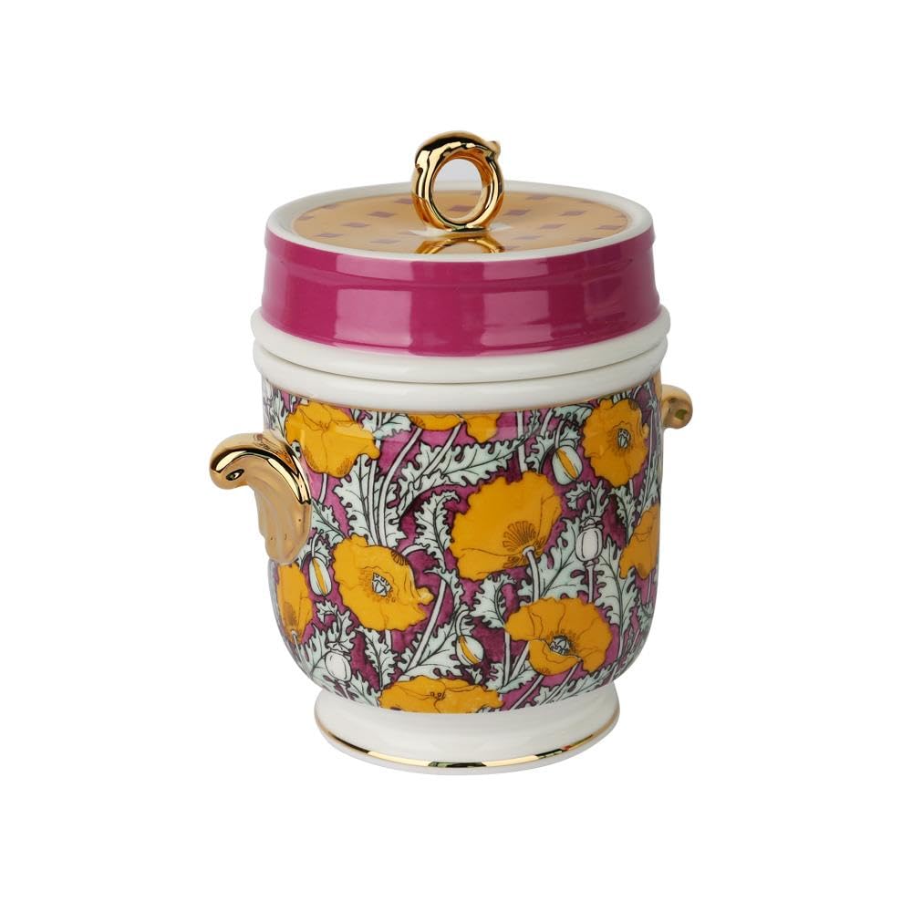 Lucky Art Eliana Bone Kulplu Kavanoz 16 cm