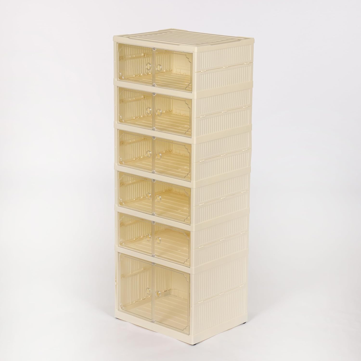 6 Raflı Çok Amaçlı, Geniş, Katlanabilir Dolap, Ayakkabılık ve Raf