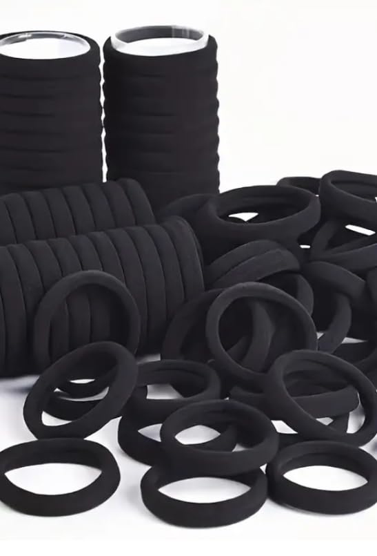 okavango 50'li Siyah Havlu Lastik Toka Seti, Kadın Çocuk Mandal Toka, Lastik Toka Seti, Toka Organizer, Toka, Kız Çocuk Toka, Toka Organizer