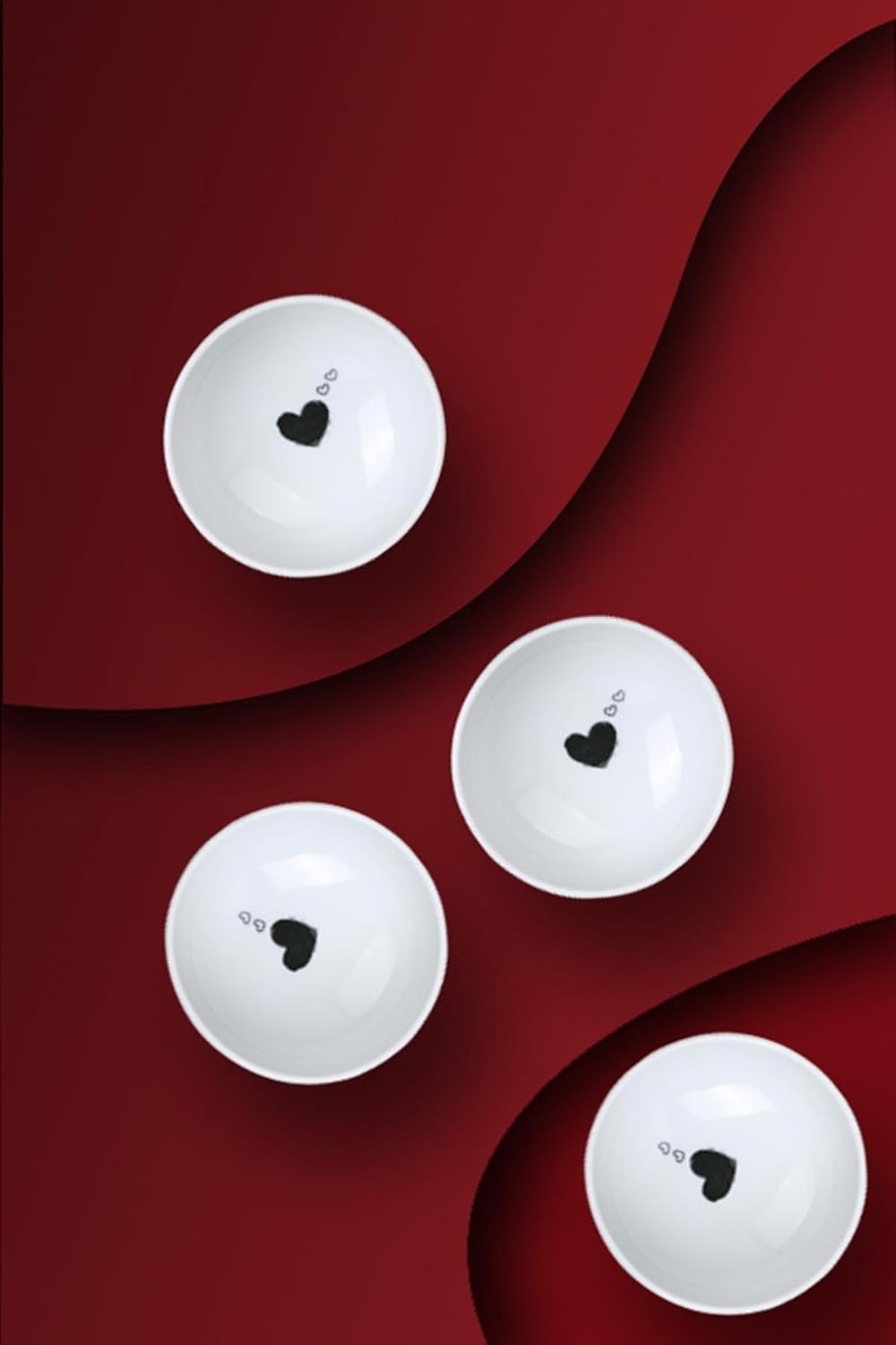 Kütahya Porselen Pretty 4 parça 10 cm Kase Seti