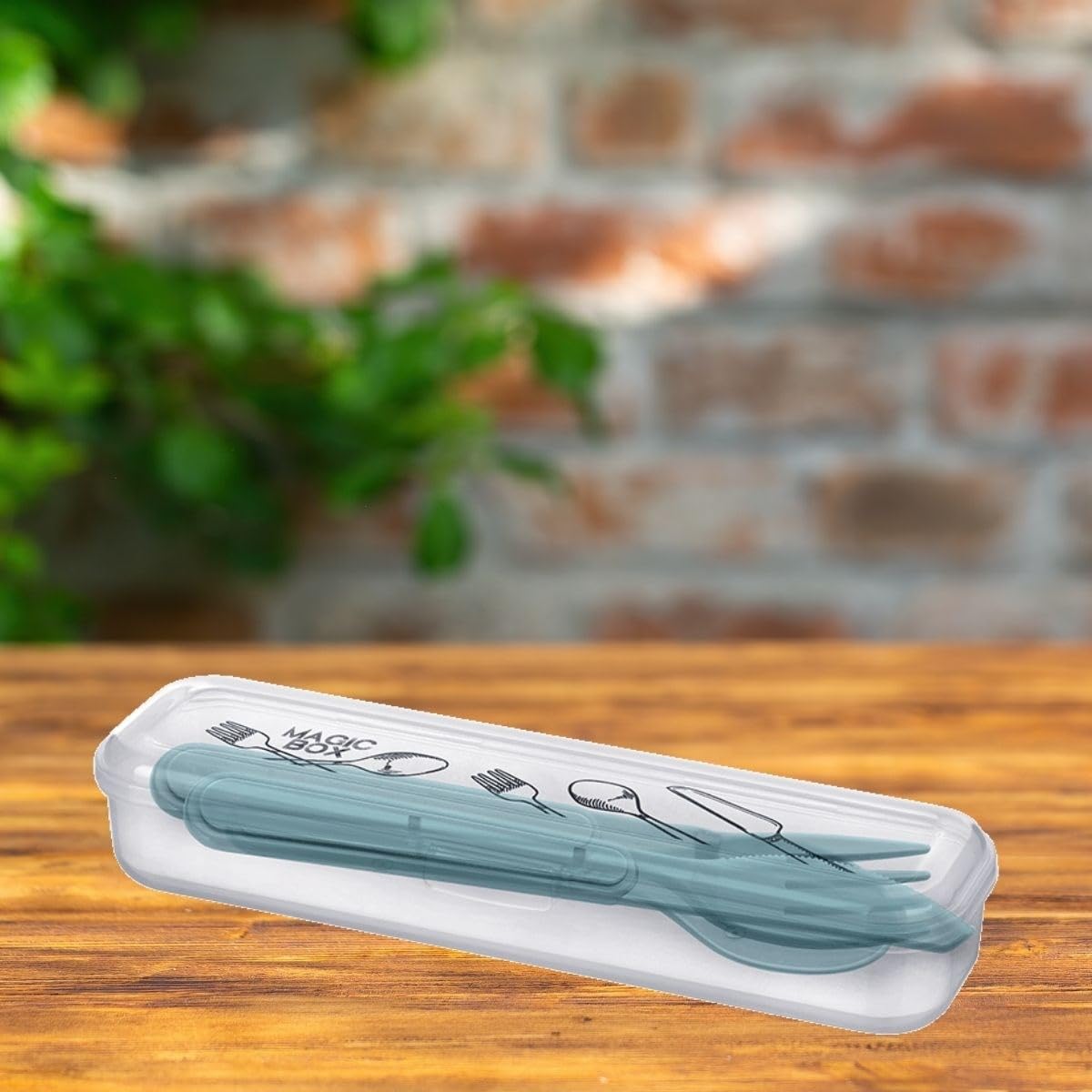 BUFFER® Kendiliğinden Kutulu Hijjenik Plastik Piknik Tipi Çatal Kaşık Bıçak Seti