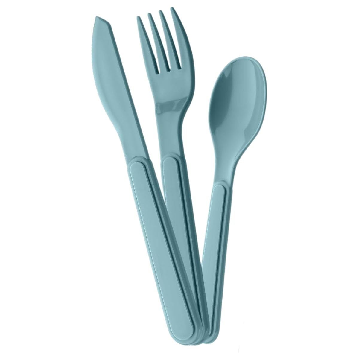 BUFFER® Kendiliğinden Kutulu Hijjenik Plastik Piknik Tipi Çatal Kaşık Bıçak Seti