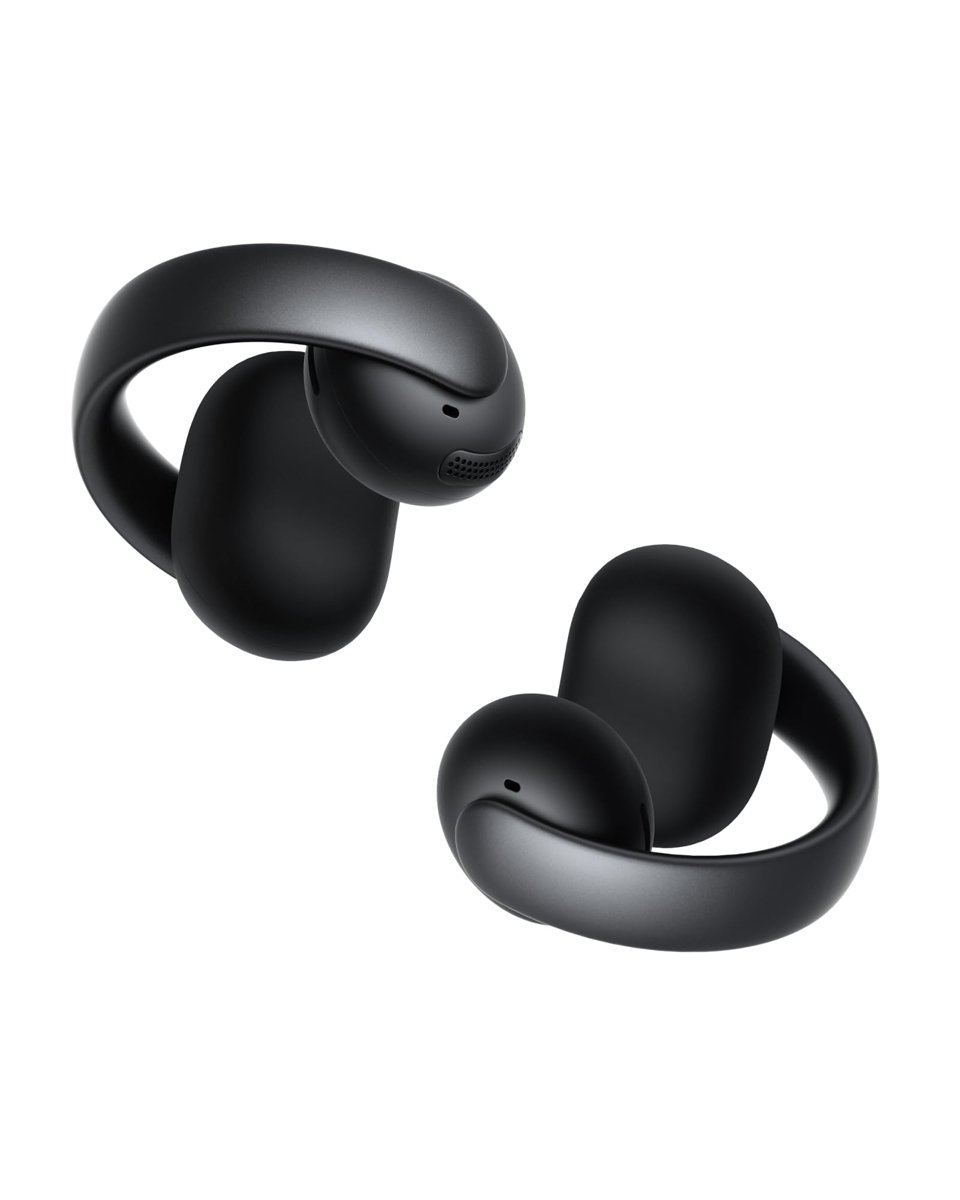 Soundcore AeroClip by Anker, Açık Kulak Kulaklıklar, Klipsli Kulaklıklar, Uyarlanabilir Konfor, 4 Mikrofon ve Yapay Zeka ile Net Aramalar, Kararlı Uyum, Güçlü Bas için 12 mm Sürücüler, Yüksek