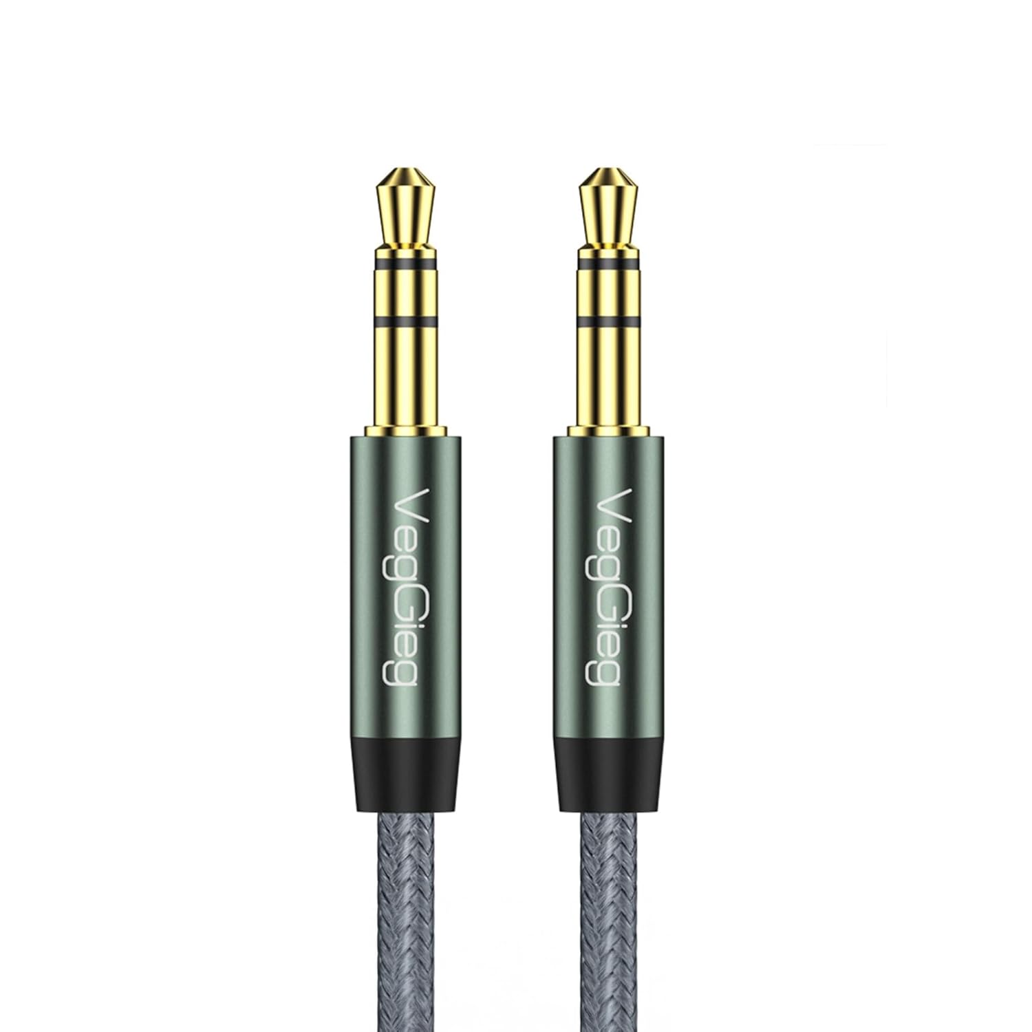 VegGieg 3.5mm Jack TRS Hi-Fi Örgülü AUX Ses Kablosu 3 Metre