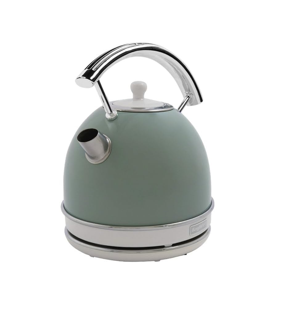 BergHOFF Gem Retro 1, 7 L Su Isıtıcı – 2200 W, Paslanmaz Çelik Gövde | Mint Yeşil