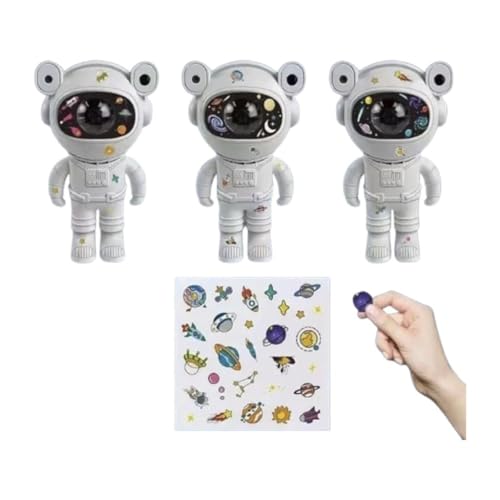 BUFFER® Stickerlı,Kumandalı ASTRONOT Model Gece Lambası