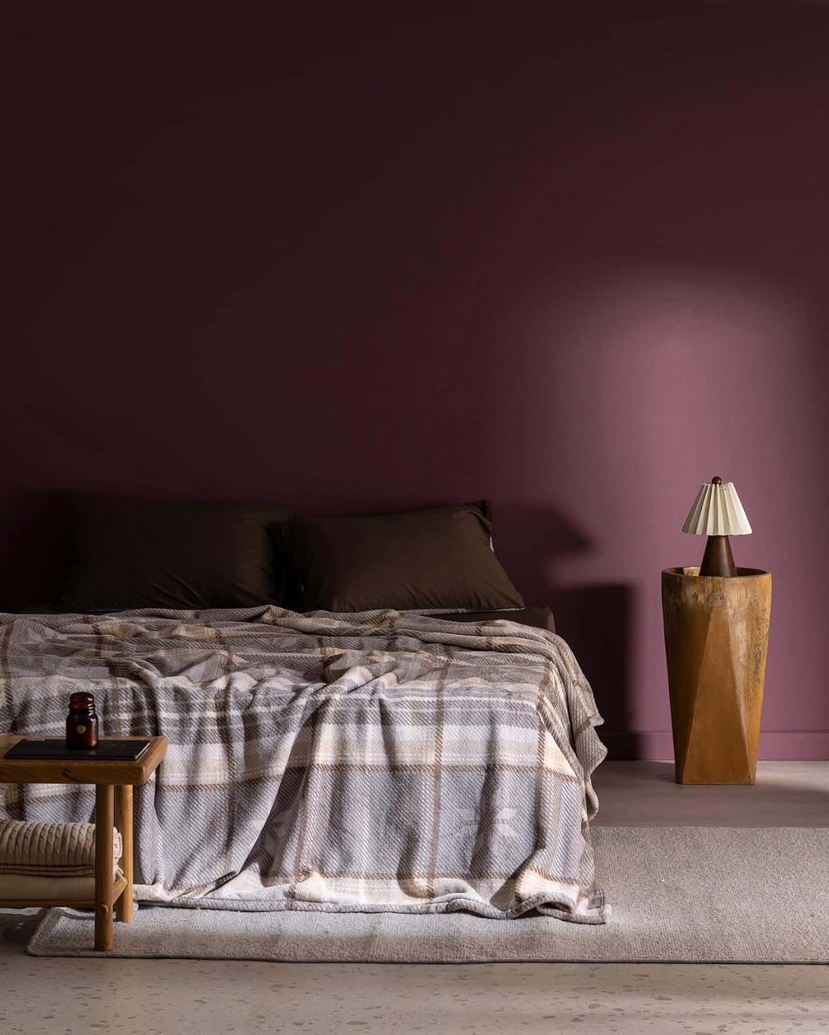 Madame Coco Delit Çift Kişilik Welsoft Polar Baskılı Battaniye Gri