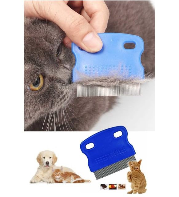 CANELF Kedi Köpek Pire Tarağı, Bit Tarağı, Evcil Hayvan Bit ve Pire Toplayıcı Tarak