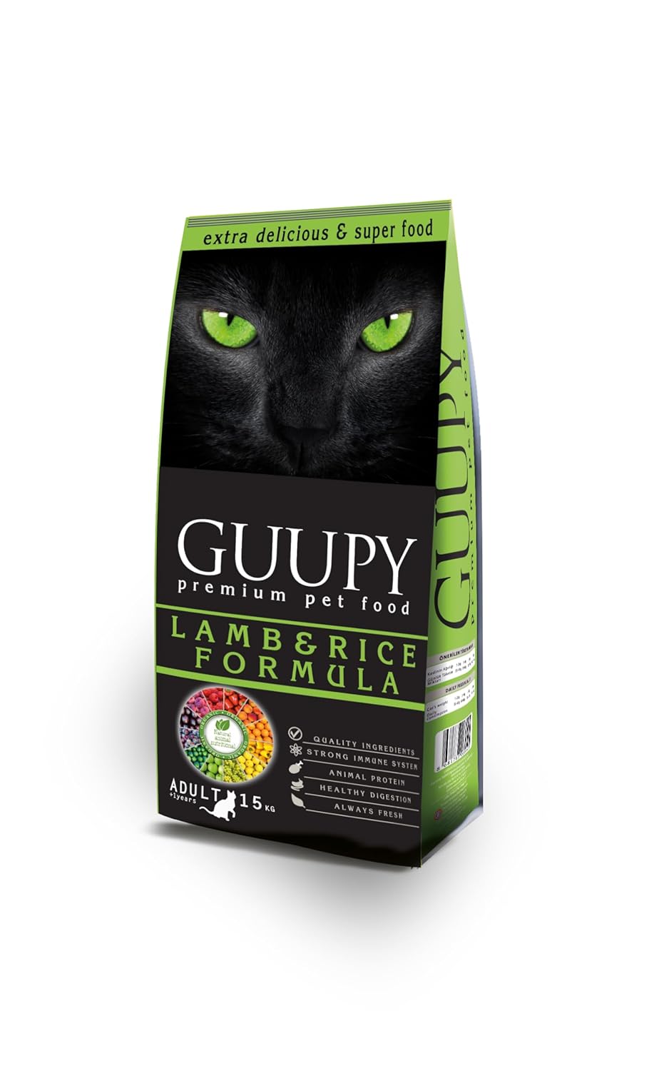 Guupy Adult Cat Lamb&Rice 15 Kg