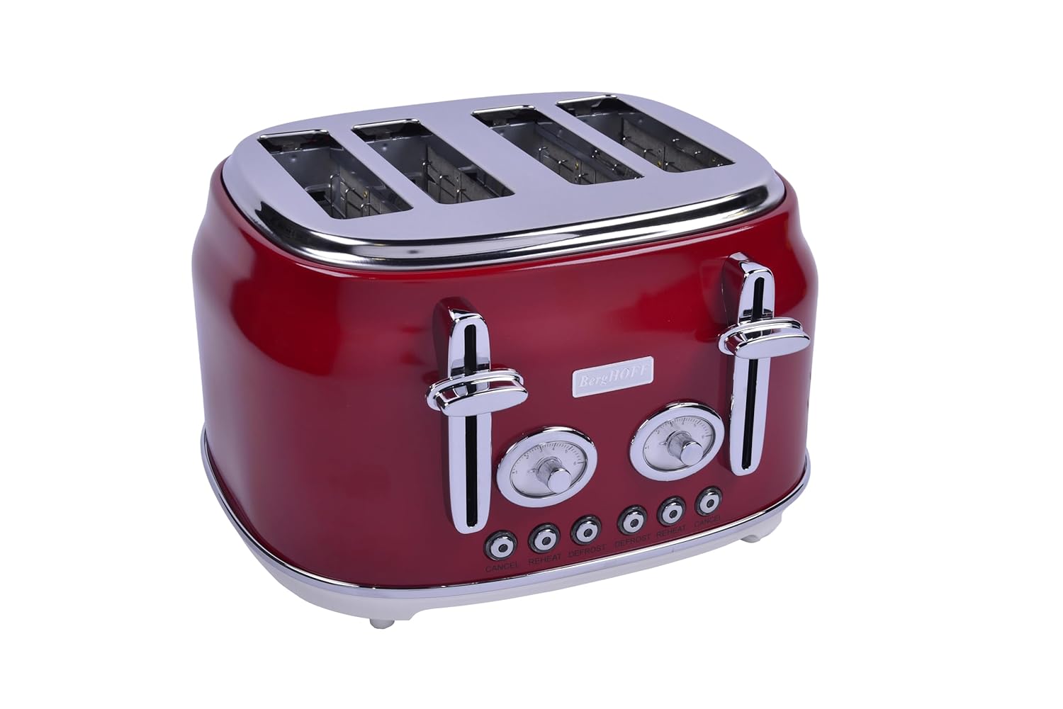 BergHOFF GEM RETRO Kırmızı Dört Dilim Ekmek Kızartma Makinesi