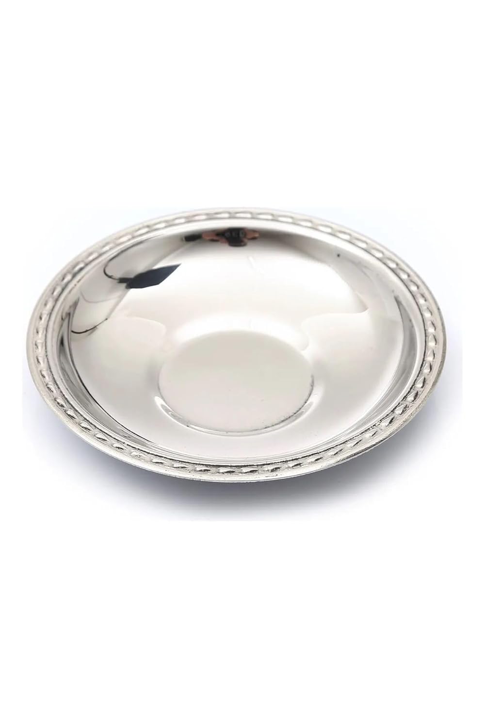 Kt HOME Çay Tabağı 12'li Paslanmaz Çelik Metal Parlak Çay Tabak Damla Lokanta Kafe Restaraunt 430 0,40MM