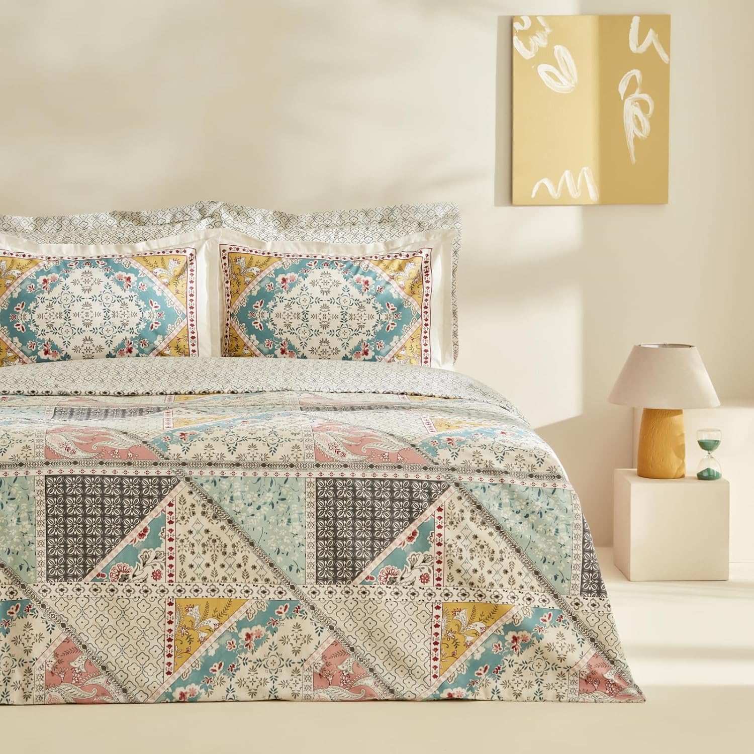 Karaca Home Edella%100 Pamuk, Tek Kişilik Nevresim Takımı, Multicolor