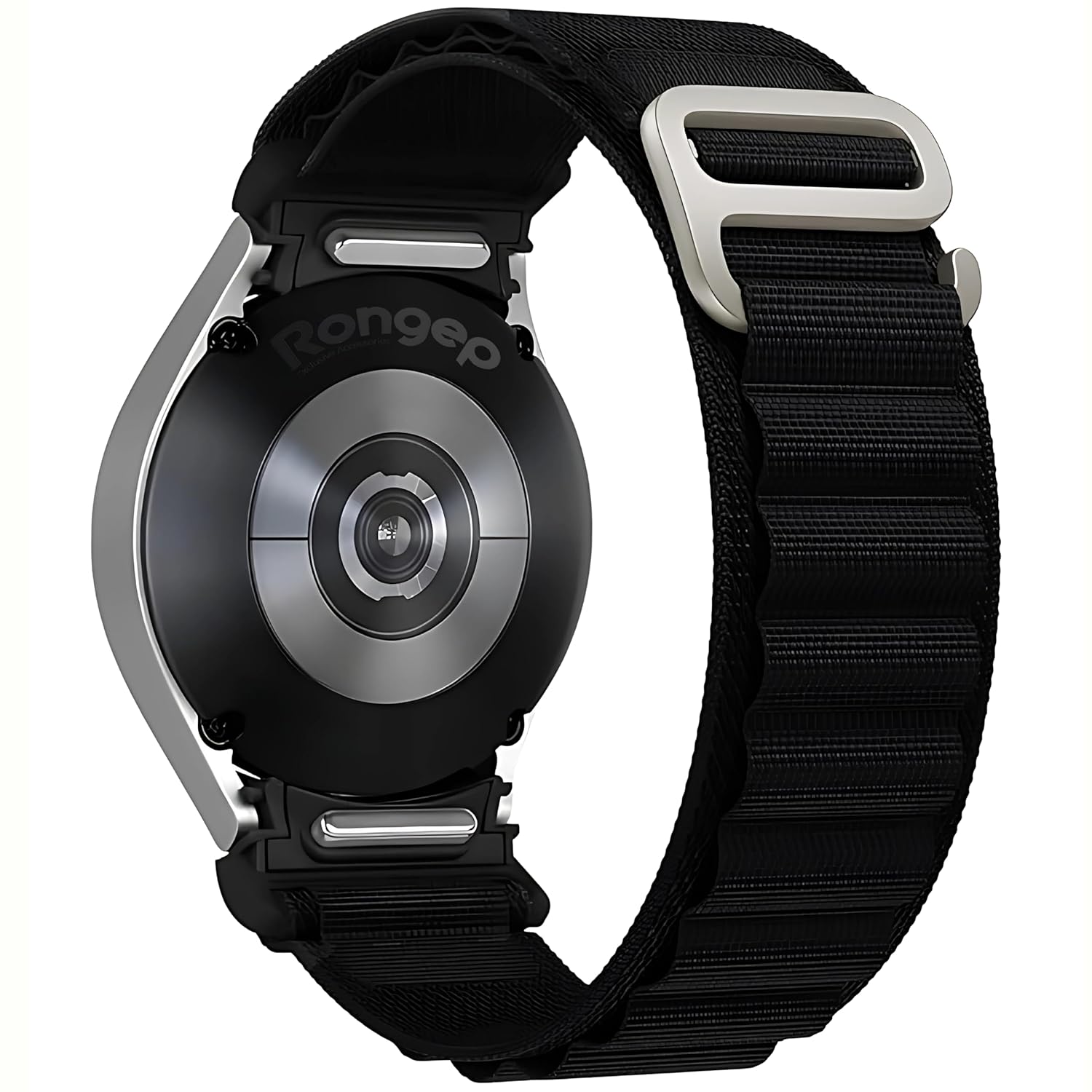 Rongep Yeni Nesil Bağlantı Alpine Loop 20mm Kordon Samsung ile Uyumlu Galaxy Watch 7/6/5/4 Serisi için Galaxy Watch 7 Kordon (40mm/44mm) Watch 6/4 Classic (47/43/42mm) Watch 5 Pro Uyumlu (Siyah)