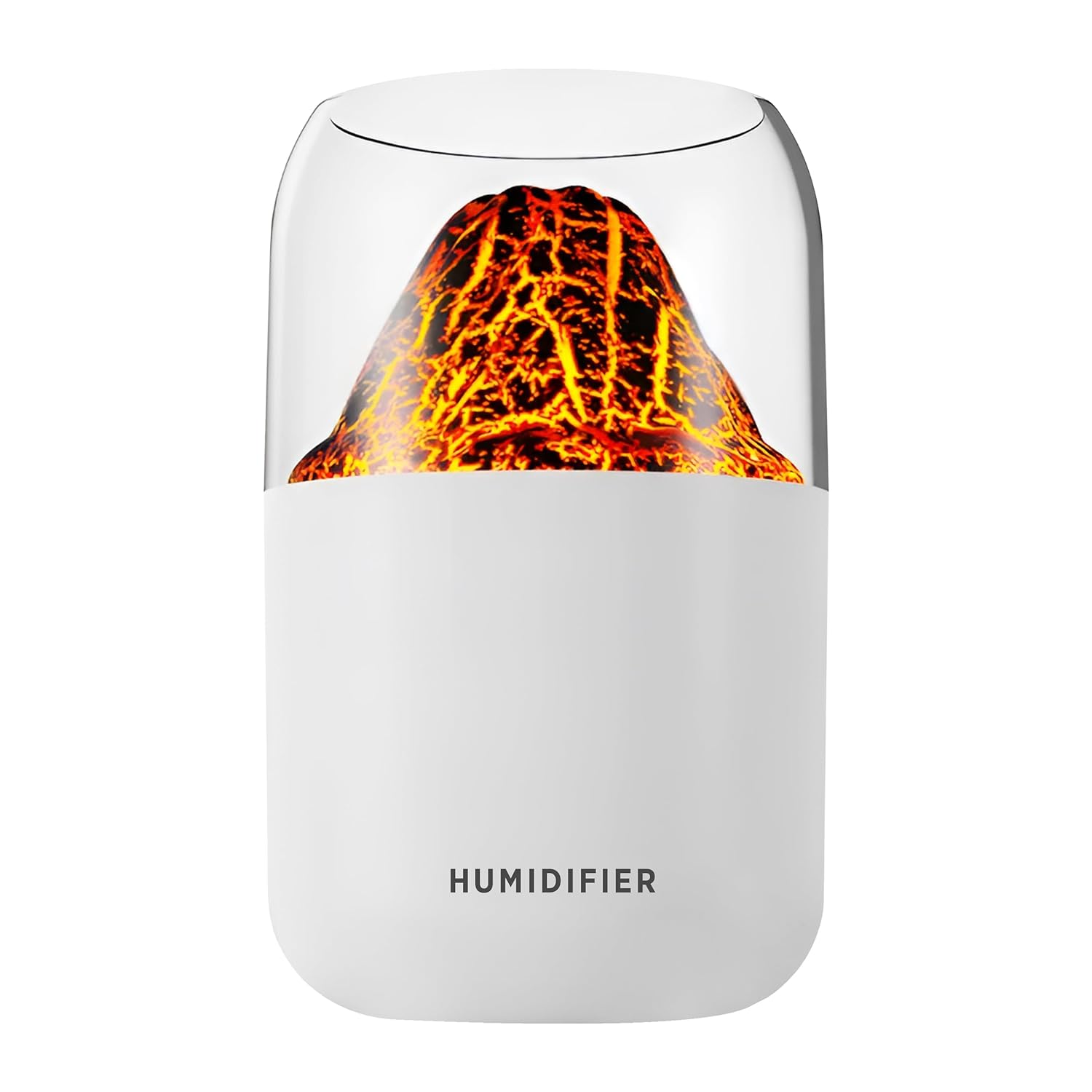 Teknoft Yanardağ Tasarım Işıklı ve Fonksiyonlu, Ferahlatıcı ve İdeal Nem Dengeleyici, Sessiz Çalışma Özellikli Taşınabilir Oda Nemlendirici