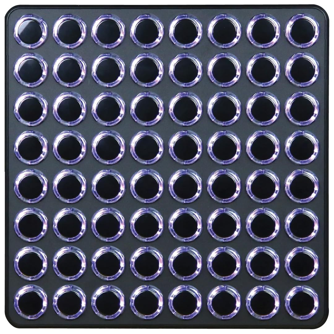 DJ TechTools MIDI Fighter 64 (Black) | 64 Arcade Knobs Parmakla Davul Çalma Performansı için en iyi MIDI Controller/Kontrolör